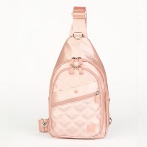 Ihkwip Convertible Sidekick Sling Bacpack Rose Gold Used Once